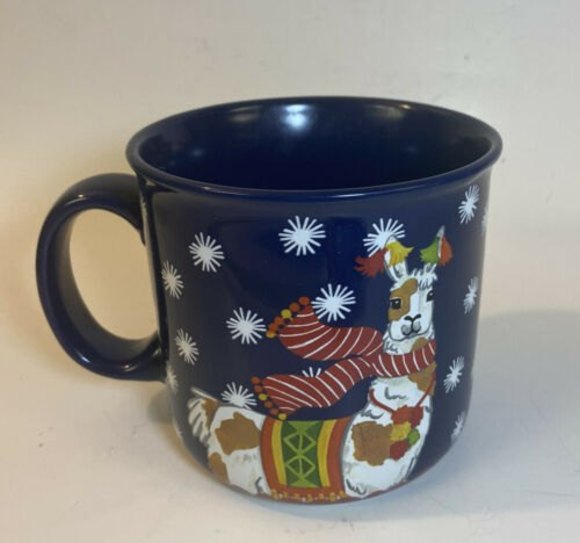 Fa-La-La-LLama Mug  X-Mas Austin & Ash Navy Christmas - Picture 1 of 4
